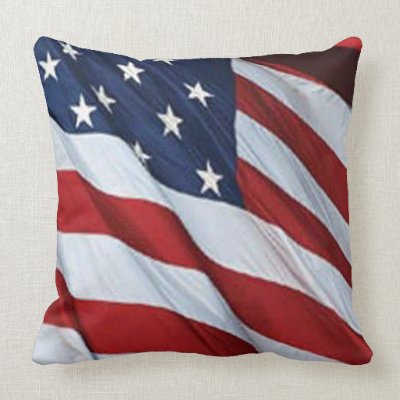 American Flag Reversible Pillow by atteestude
