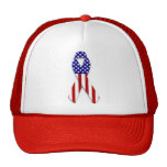 American flag ribbon_ hats