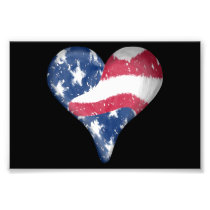 American Flag Scribble Photo Art
