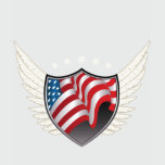 American Flag Shield Ladies' Pullover