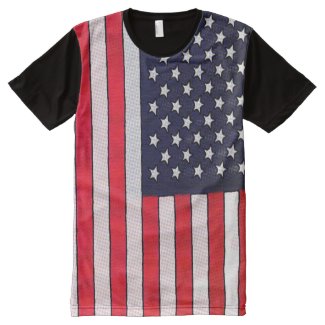 American flag Shirt All-Over Print T-shirt