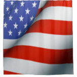 American Flag Shower Curtain