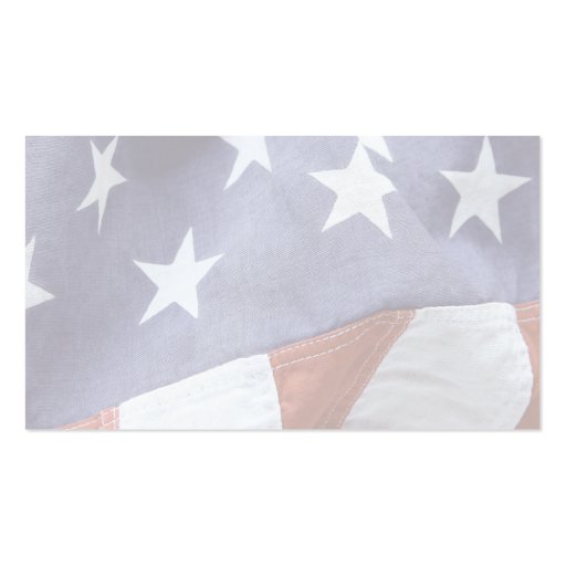 American flag stars business card (front side)
