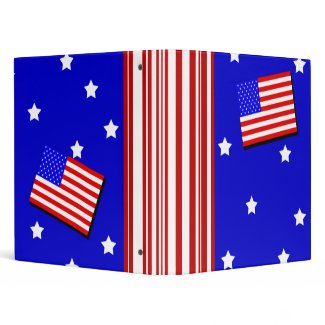 American Flag Stars & Stripes binder