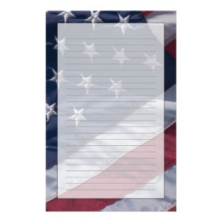 American Flag Stationery | Zazzle