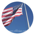 American Flag Sticker