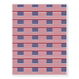 American Flag Temporary Tattoos | Zazzle