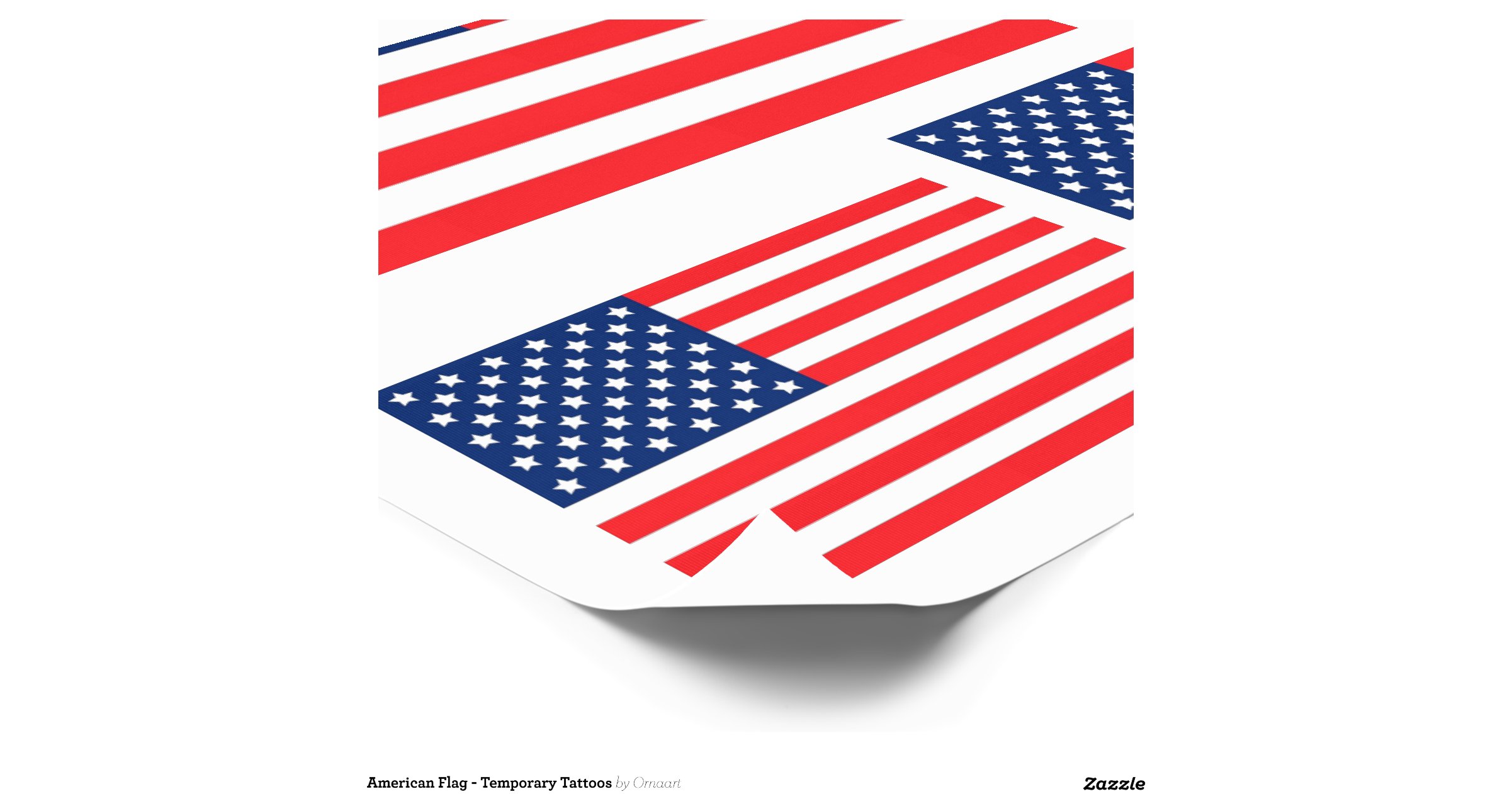 American Flag - Temporary Tattoos | Zazzle