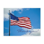 American Flag Thank You Postcards