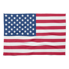 American Flag Towels