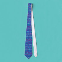 American Flag trippy necktie ties
