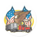American Flag Trucker stickers by truckershirts American Flag Trucker stickers