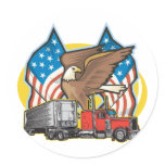American Flag Trucker