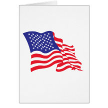 American Flag USA Greeting Cards