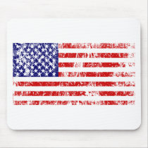 American Flag USA Grunge Mouse Pads