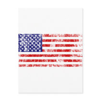 American Flag USA Grunge Postcards