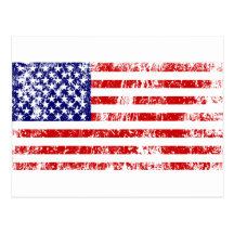 American Flag USA Grunge Postcards