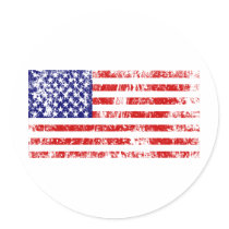 American Flag USA Grunge Sticker