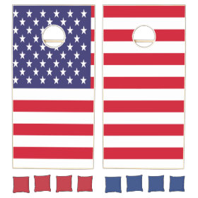 American Flag USA Patriotic Cornhole Sets