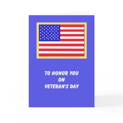 American Flag Veterans Day Cards by KathyHenis
