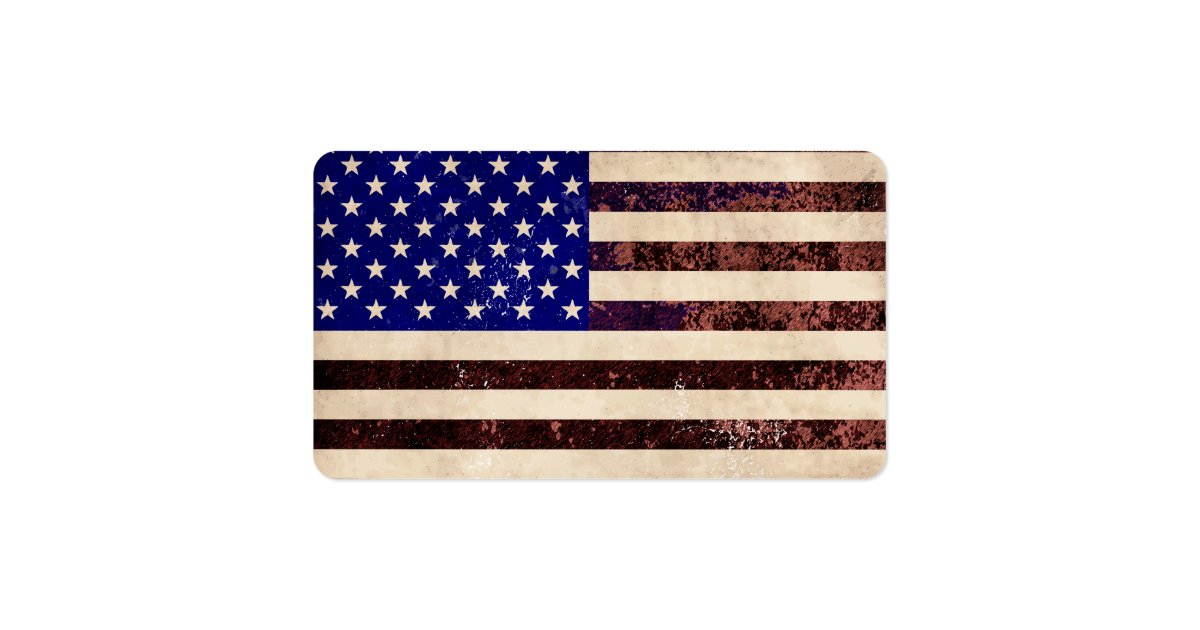 american flag business card