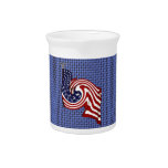 American Flag Whirlwind Flow Drinks Pitcher Pitcher