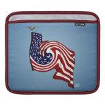 American Flag Whirlwind Flow iPad Sleeve Sleeve For Ipads
