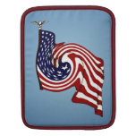 American Flag Whirlwind Flow iPad Sleeve V Sleeves For Ipads