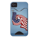 American Flag Whirlwind Flow iPhone 4/4S ID Id Iphone 4 Cases