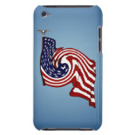 American Flag Whirlwind Flow iPod Touch CaseMate Barely There Ipod Cover