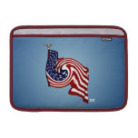 American Flag Whirlwind Flow Macbook Air 11" Sleeve For Macbook Air