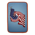 American Flag Whirlwind Flow Macbook Air 11" V Macbook Air Sleeve