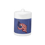 American Flag Whirlwind Flow Tea or Coffee Pot