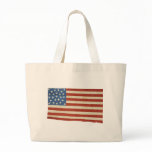 American Flag with 25 Stars Canvas Bags