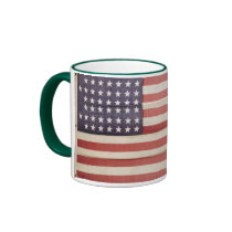 American Flag with 44 Stars mugs