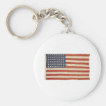 American Flag with 48 Stars Keychains