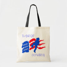 AMERICAN FLAG WITH  LINE DANCER DANCE BAG