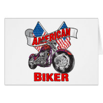 American Flags Biker cards