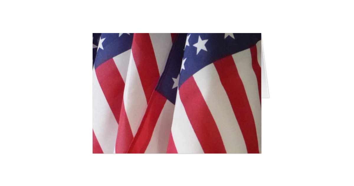 American Flags, Blank Greeting Card | Zazzle