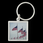 American Flags Keychain