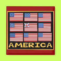 American Flags magnet