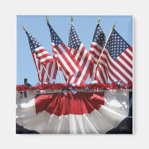American Flags Magnet