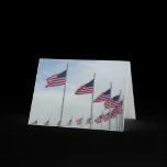 American Flags Photography Note Card