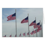American Flags Photography Note Card