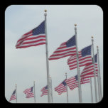 American Flags Sticker