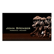 American football coach business card business cards