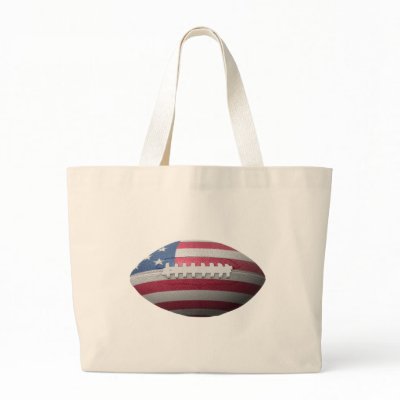 American Football Flag Tote Bags by gabrielangel