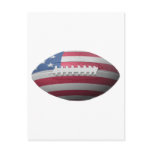 American Football Flag Post Card