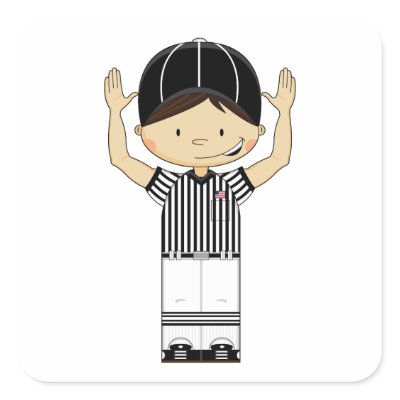 American Football Referee Sticker by markmurphycreative