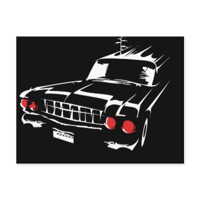 American Fork Canyon Hearse Postcard by explorerpostcard